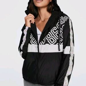 Victoria’s Secret Pink Bling Sherpa Lined Campus Anorak Full-zip jacket size M/L